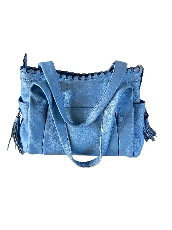 Aimee Kestenberg Blue Leather Satchel