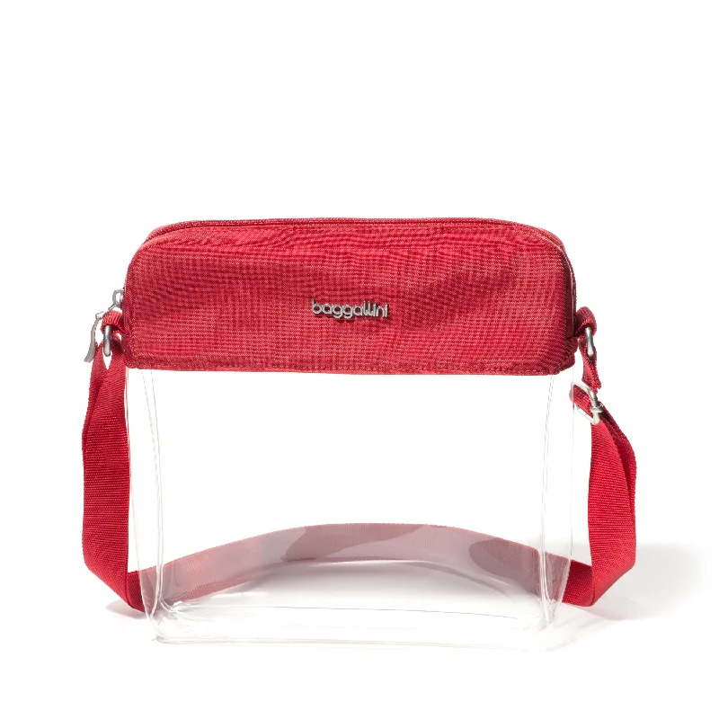 baggallini Women's Clear Stadium Crossbody Bag