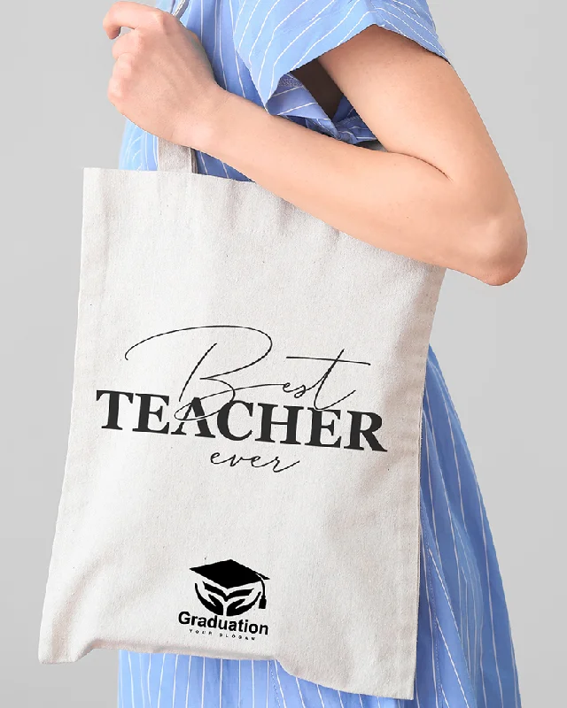 Best Teacher Ever Rule Customizable Tote Bag - Teacher's Tote Bags