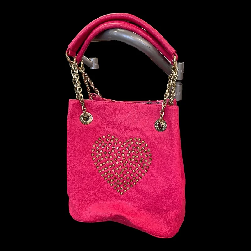 Betsey Johnson Large Studded Heart Tote