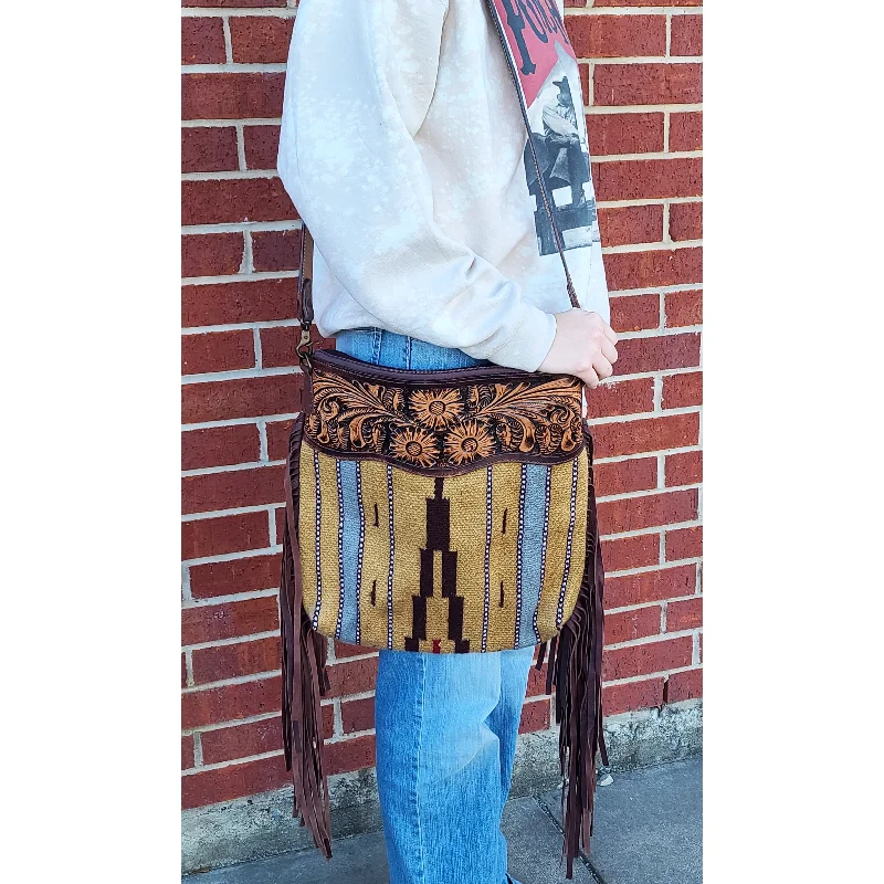 American Darling Mustard Blanket Cross Body