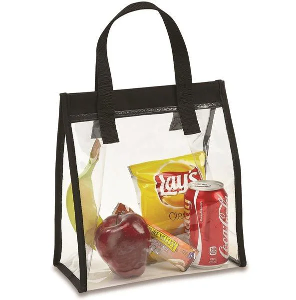 Clear Lunch Tote Bag with Velcro Closure (CH-1210)