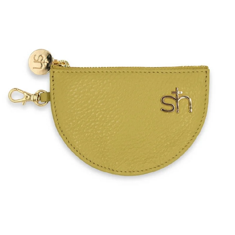 Zip Coin Pouch Soft Olive