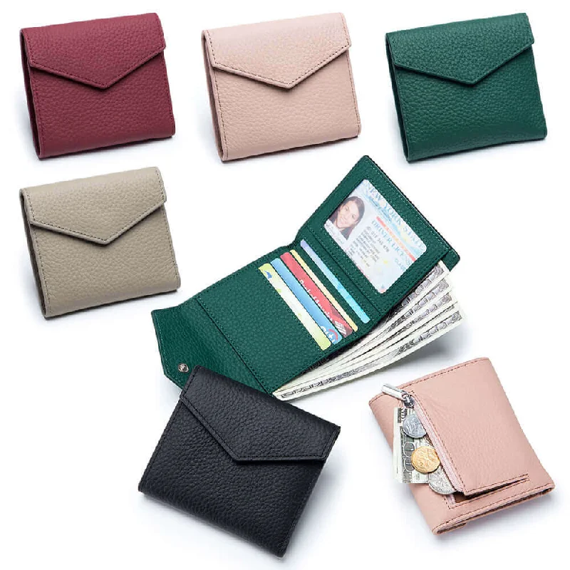 Compact Leather Envelope Wallet for Women NZ