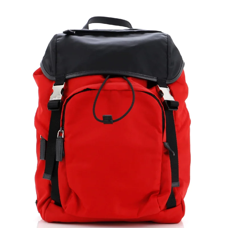 Double Buckle Backpack Tessuto Medium