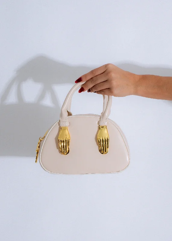 Ethereal Grip Handbag Nude