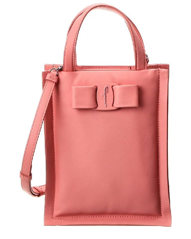 Ferragamo Viva Bow Mini Leather Tote