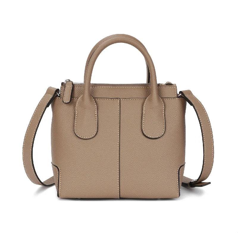 Full-Grain Leather Top-Handles Crossbody/Shoulder Bag