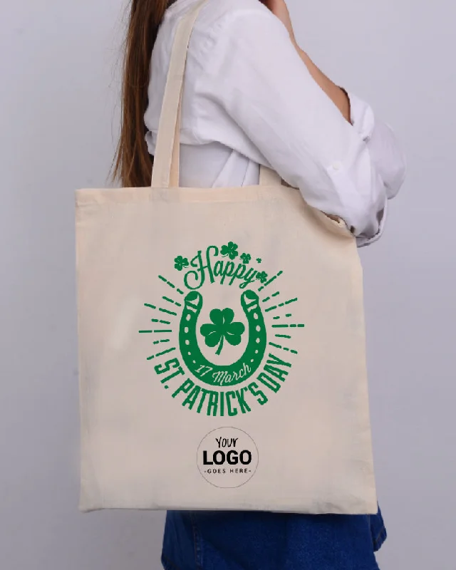 Horseshoe Happy St Patrick's Day - St Patrick's Tote Bag