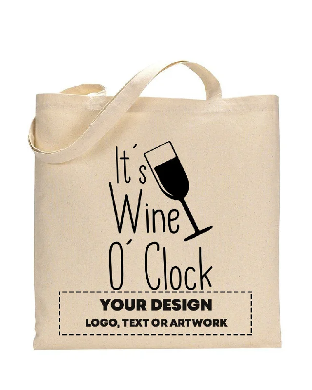 It's Wine O'Clock Design - Winery Tote Bags