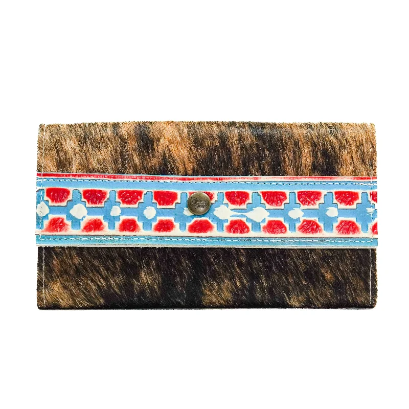 Kacey Wallet - Brindle w/ Great Plains Navajo