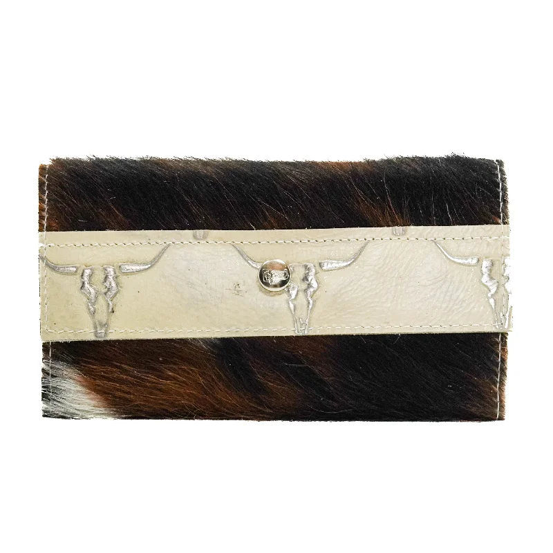 Kacey Wallet - Tricolor w/ Ghost Skulls