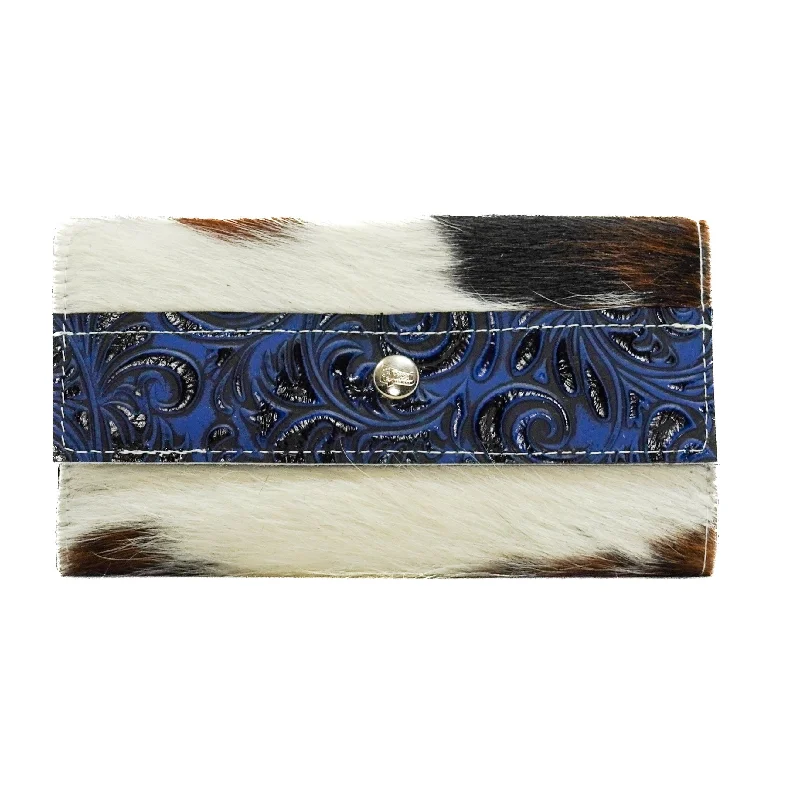 Kacey Wallet - Tricolor w/ Midnight Caracole