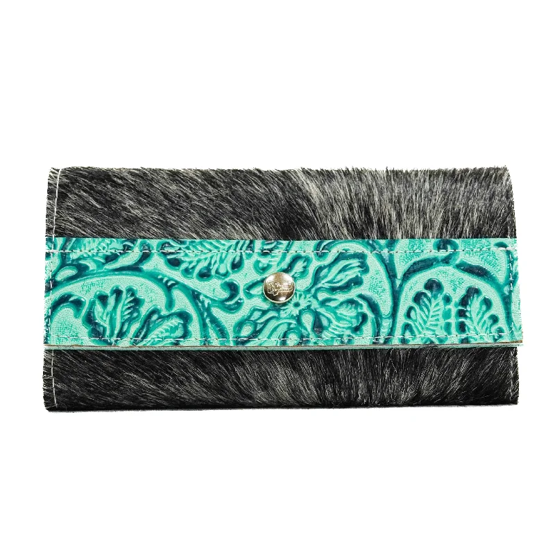 Kacey Wallet - Salt/Pepper w/ Sea Glass Tool