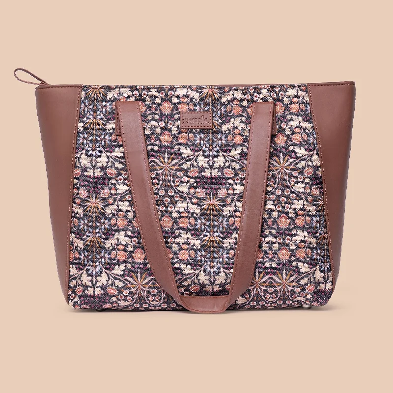 Kashmir Blooms Side Tote Bag