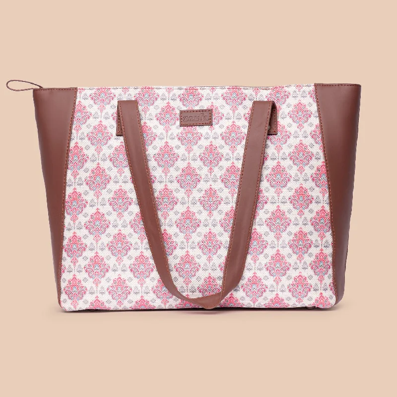 Kashmiri Tulips Side Tote Bag