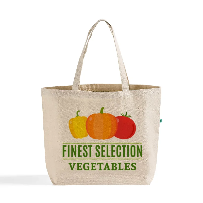 Large Eco Friendly Recycled Cotton Canvas Customized / Personalized Recycled Tote Bags With Your Logo - RC260