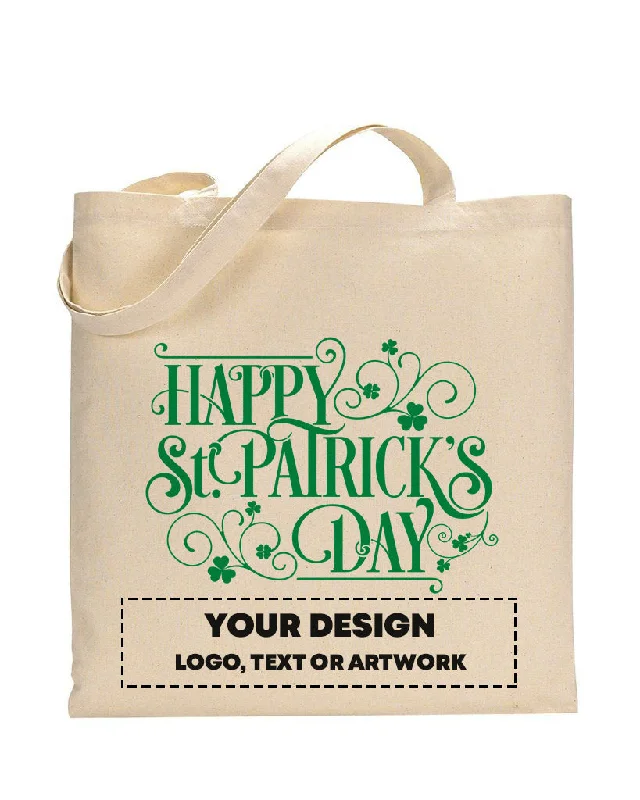 Leafs Happy St Patrick's Day Leaf - St Patrick's Tote Bag