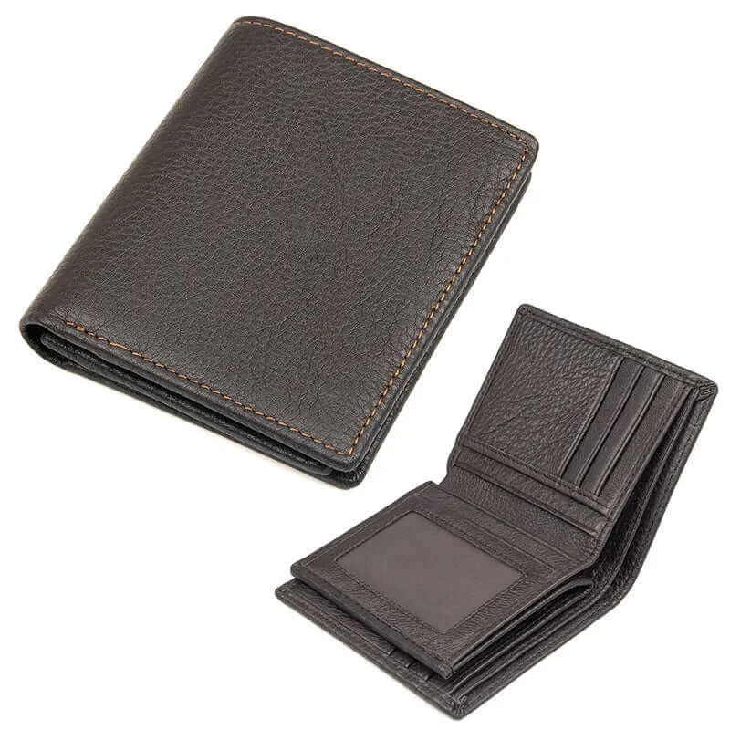 Men's Genuine Leather Wallet NZ - Vertical