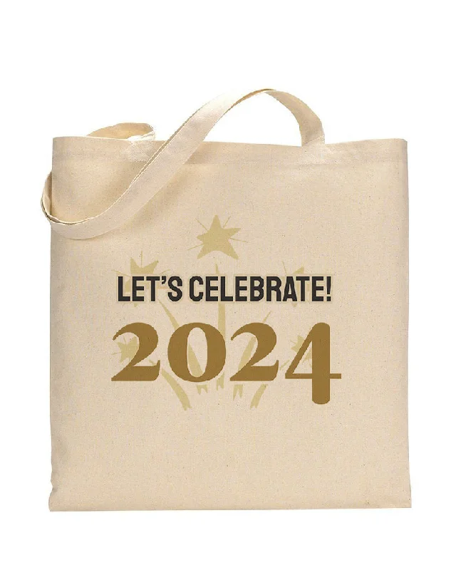 Let's Celebrate 2024 Tote Bag - New Year's Tote Bags