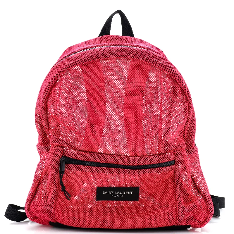 Logo Zip Backpack Mesh