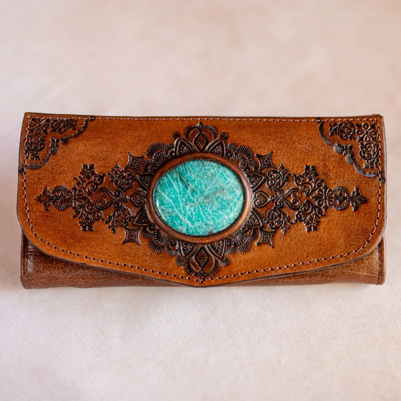 Mandala Wallet with Amazonite