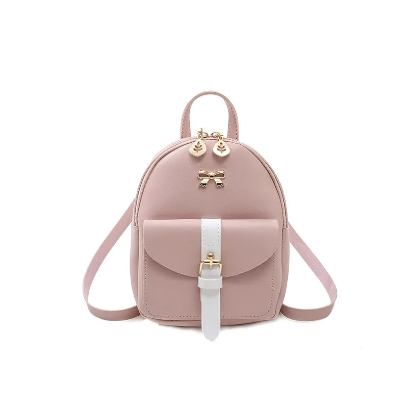 New Fashion Trend Bow Ladies Small Backpack