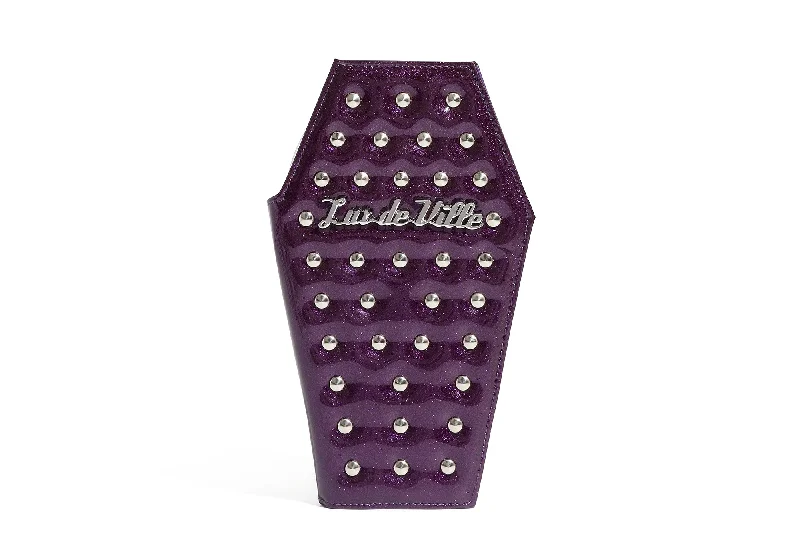 Poisonous Purple Studded Coffin Wallet