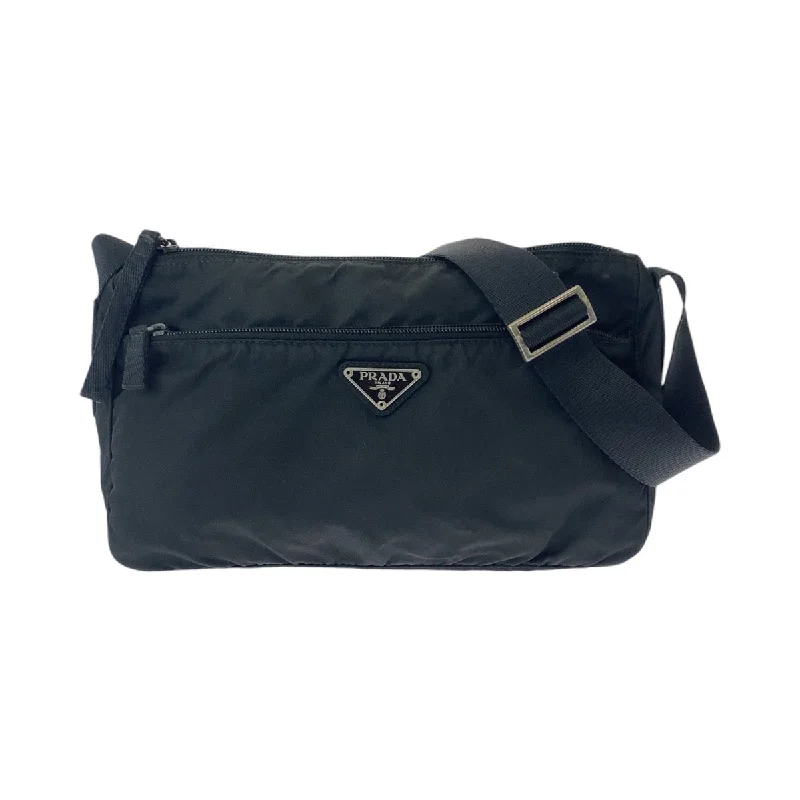 Prada Nylon Tessuto Triangle Logo Messenger Bag