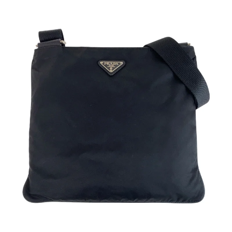 Prada Nylon Tessuto Triangle Logo Messenger Bag