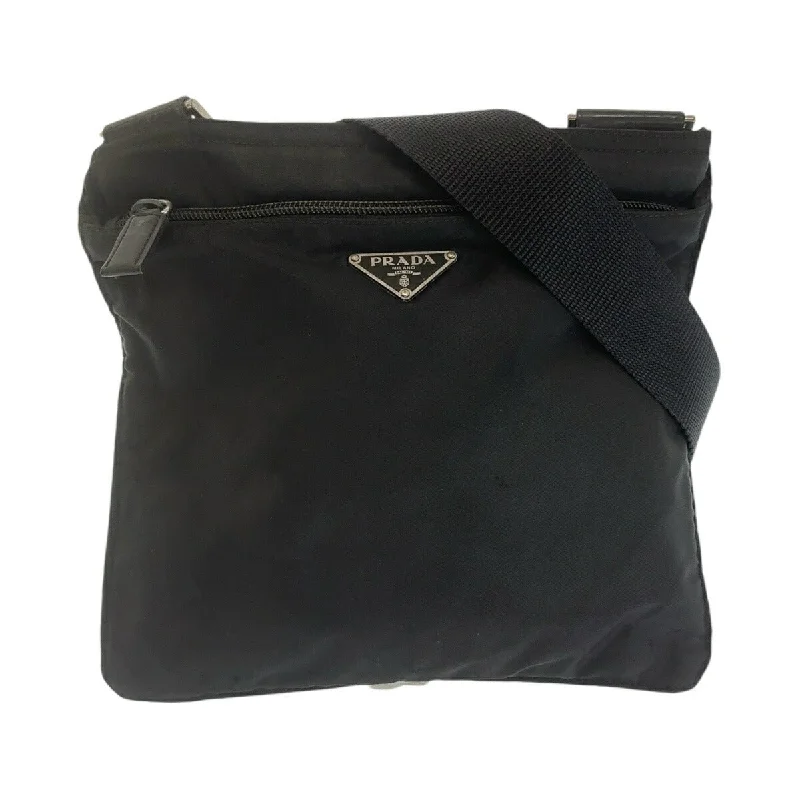 Prada Nylon Tessuto Triangle Logo Shoulder Bag