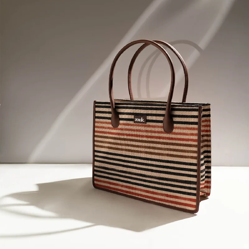 Qutub Stripes Book Tote