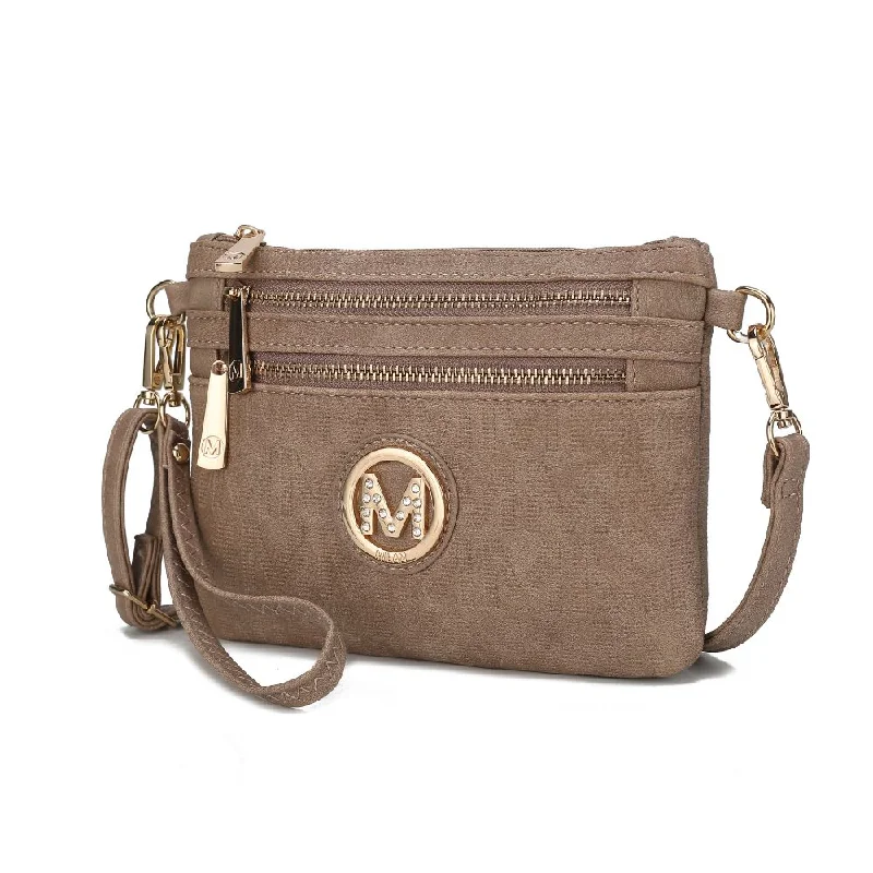 Roonie Milan “M” Signature Crossbody Wristlet