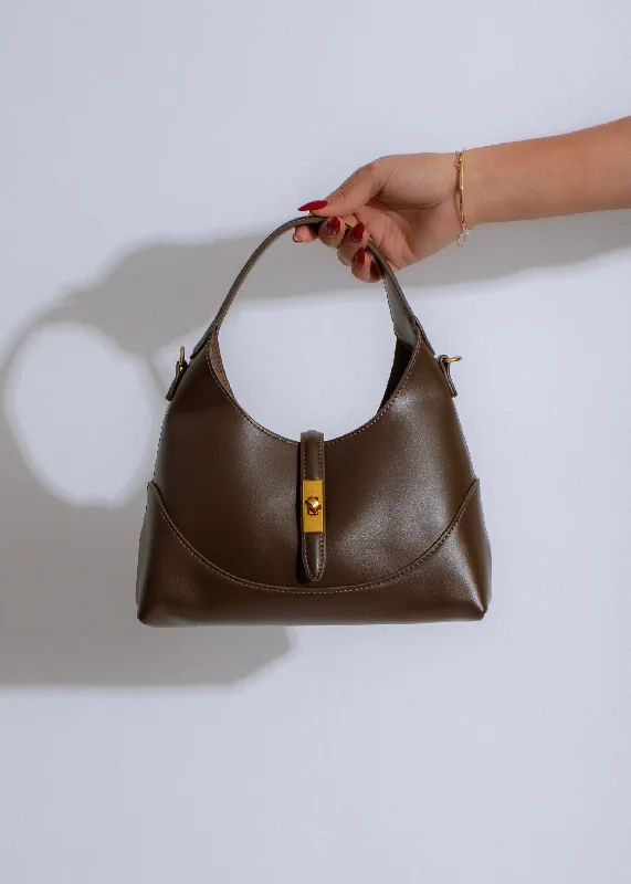 The Luxe Crescent Dark Brown