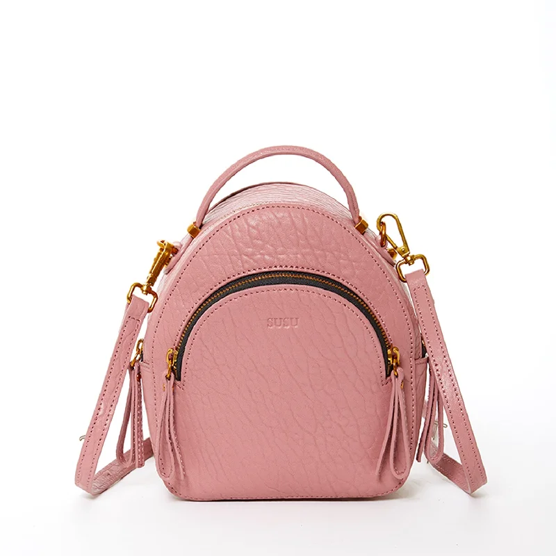 Amanda Dusty Pink Convertible Backpack Purse