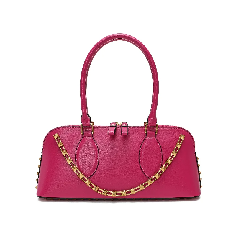 Tiffany & Fred East-West Smooth Leather Satchel Bag