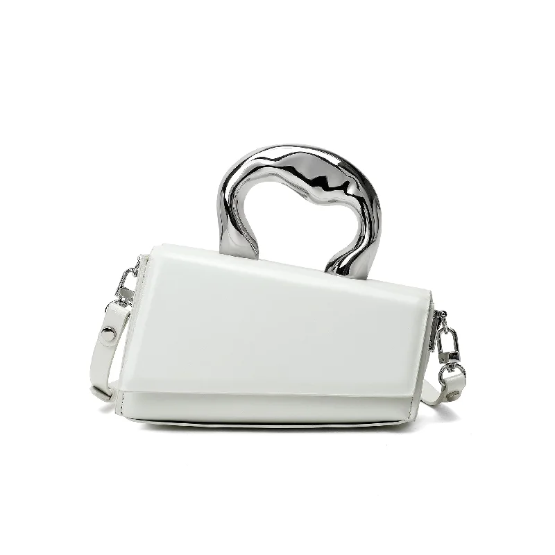 Tiffany & Fred Smooth Leather Silver Handle bag