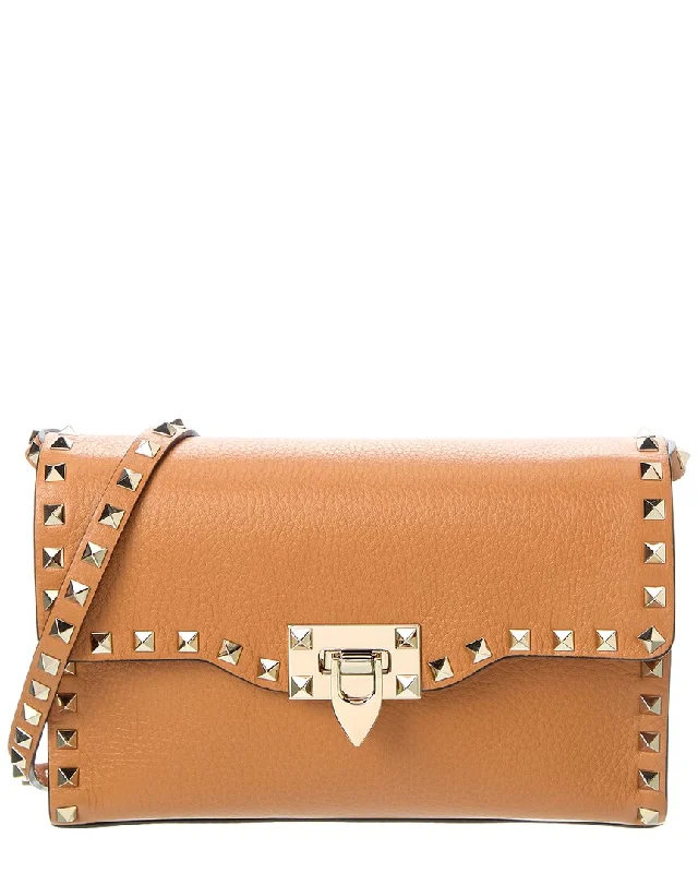 Valentino Rockstud Small Grainy Leather Crossbody