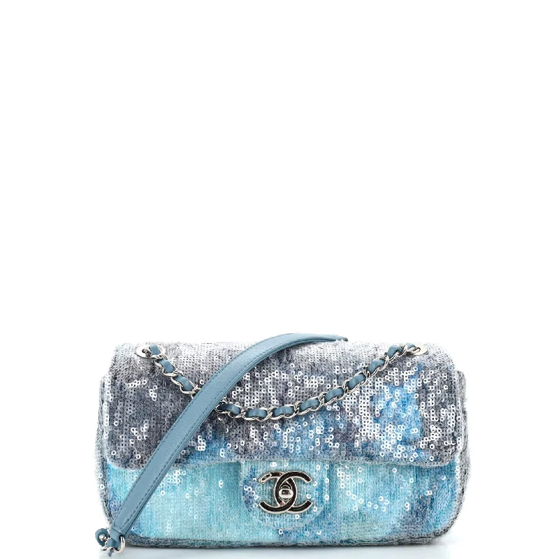 Waterfall CC Flap Bag Sequins Small