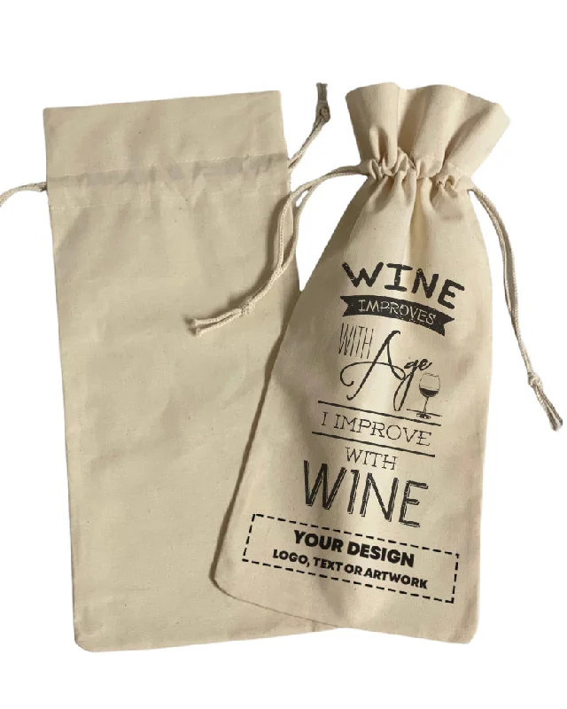 Wine Improves With Age Design - Winery Tote Bags