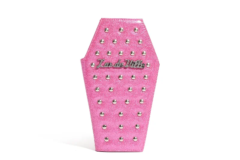 Winkle Pink Studded Coffin Wallet