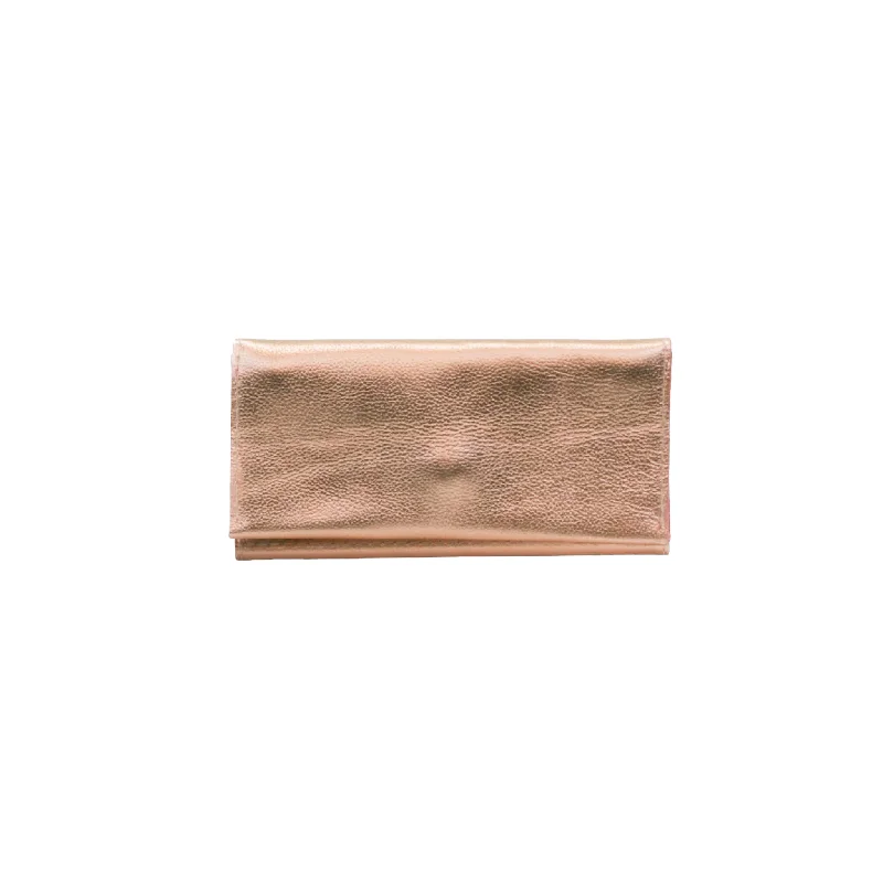 Rose Gold Leather Wallet