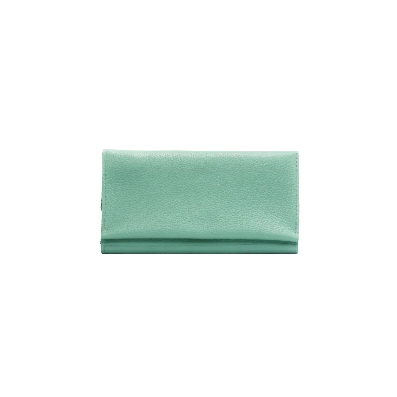 Seafoam Green Leather Wallet