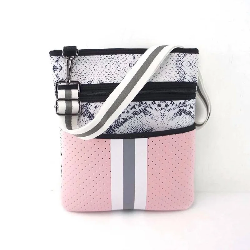 Women's Snakeskin Crossbody In Pink